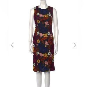 Alice + Olivia Multicolor Floral Midi Dress